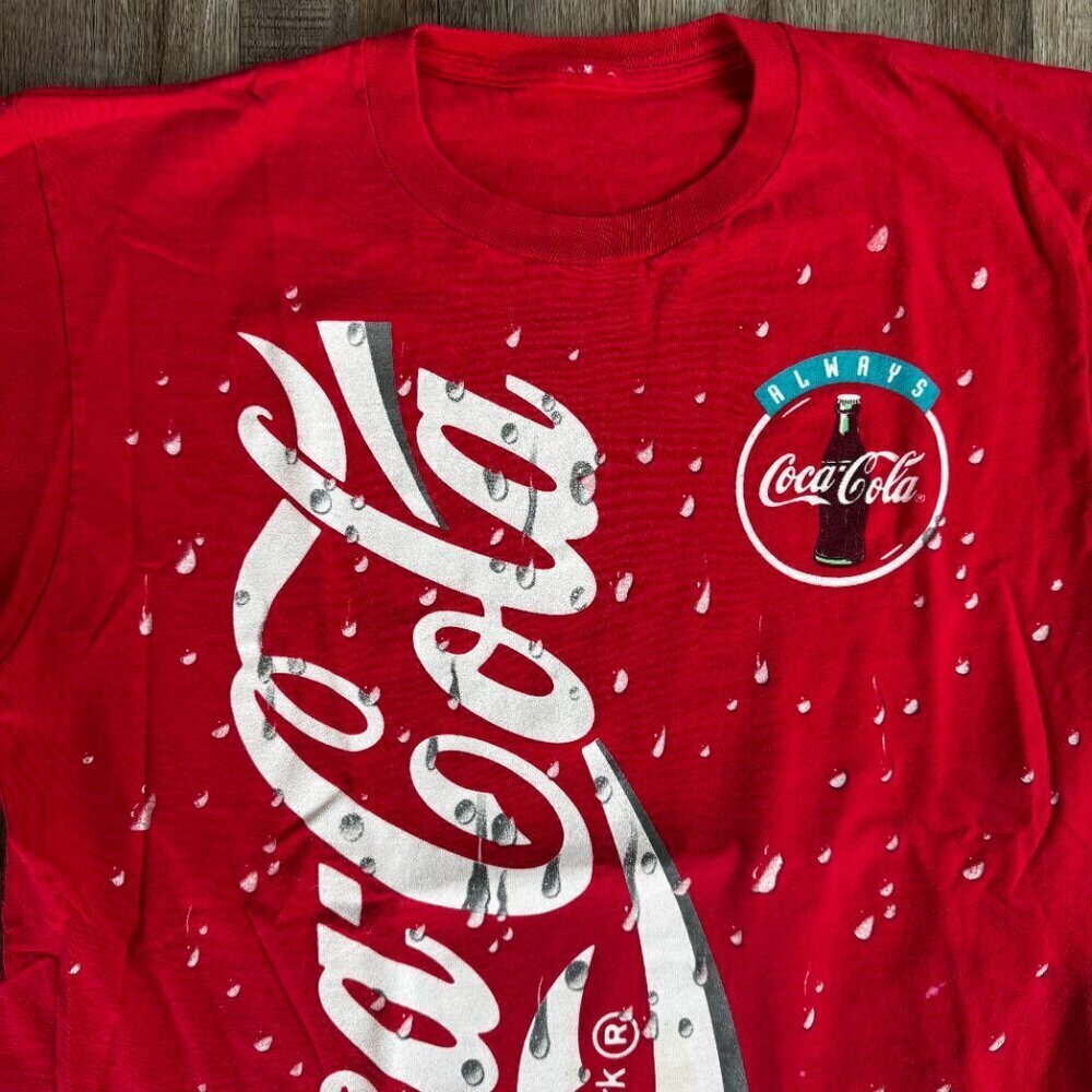 Vintage 1994 Coca Cola T Shirt Single Stitch Coke Tee - Picture 2 of 6